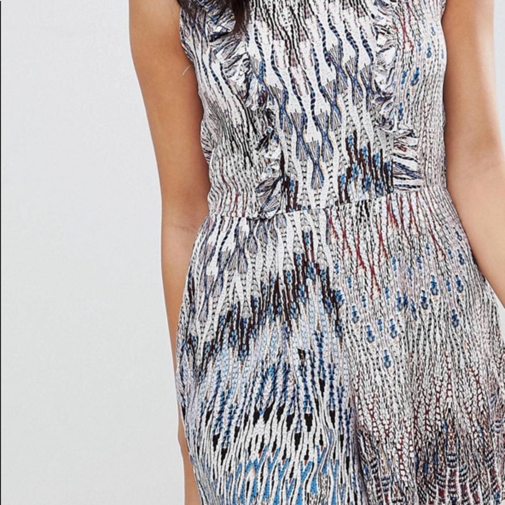 NWOT AX PARIS Short Sleeve Graphic Print Romper - Picture 3 of 7